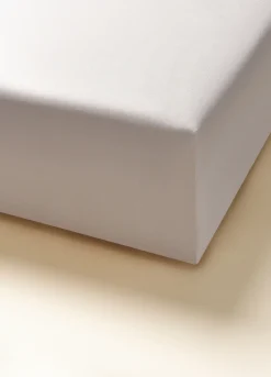 Lenzuolo con angoli a 2 piazze in raso di puro cotone tc223