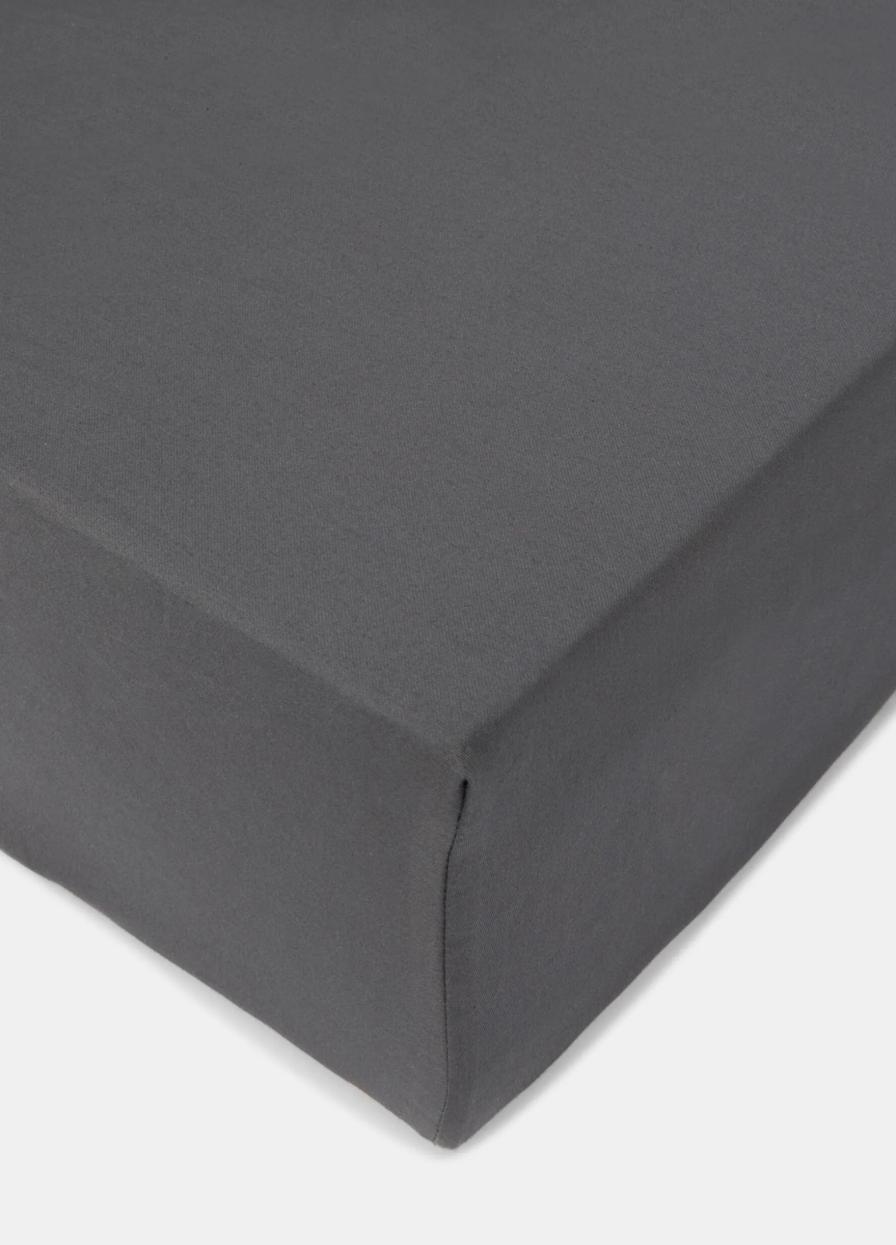 Lenzuolo con angoli a due piazze in raso di cotone