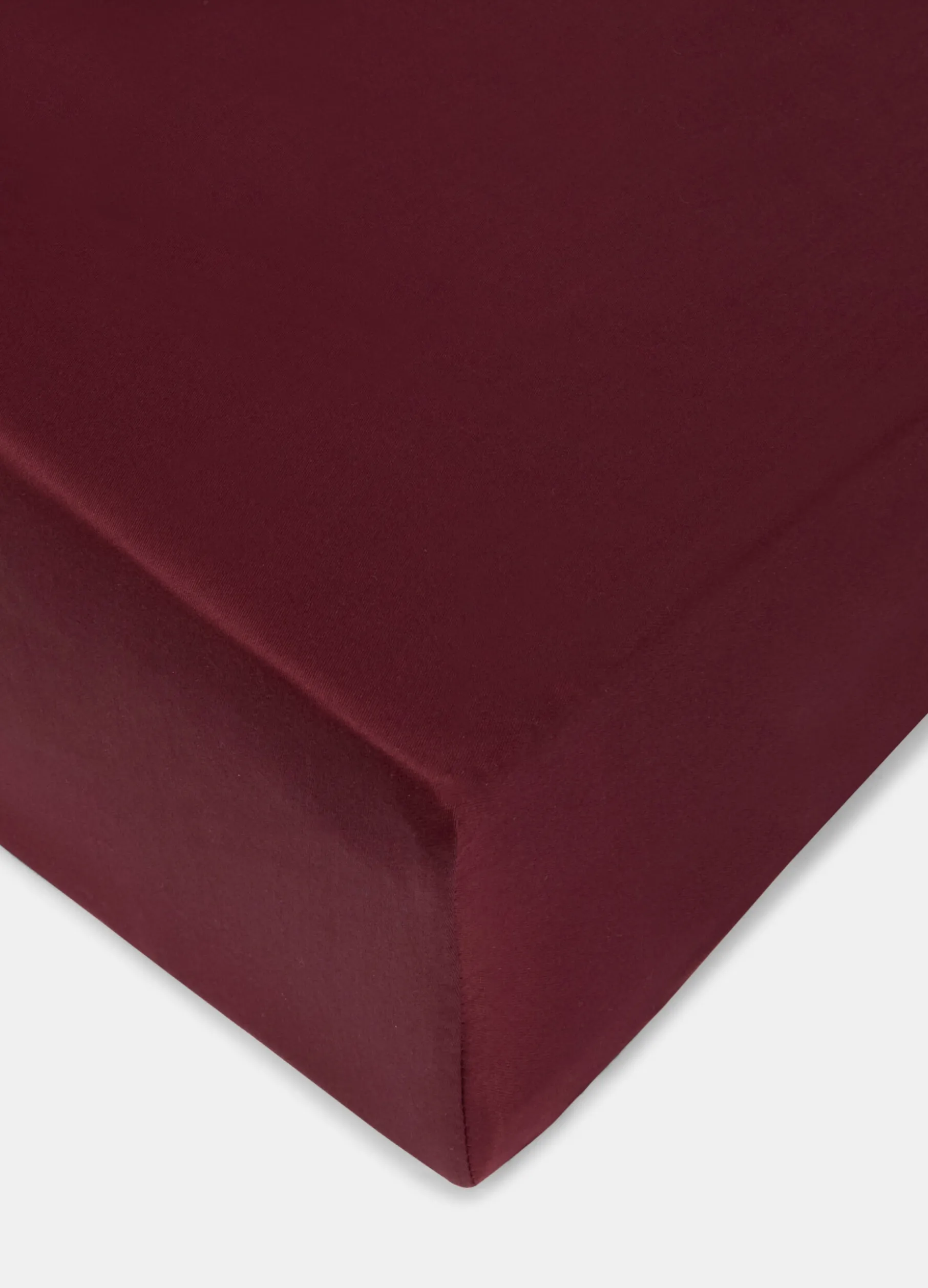 Lenzuolo con angoli a due piazze in raso di cotone