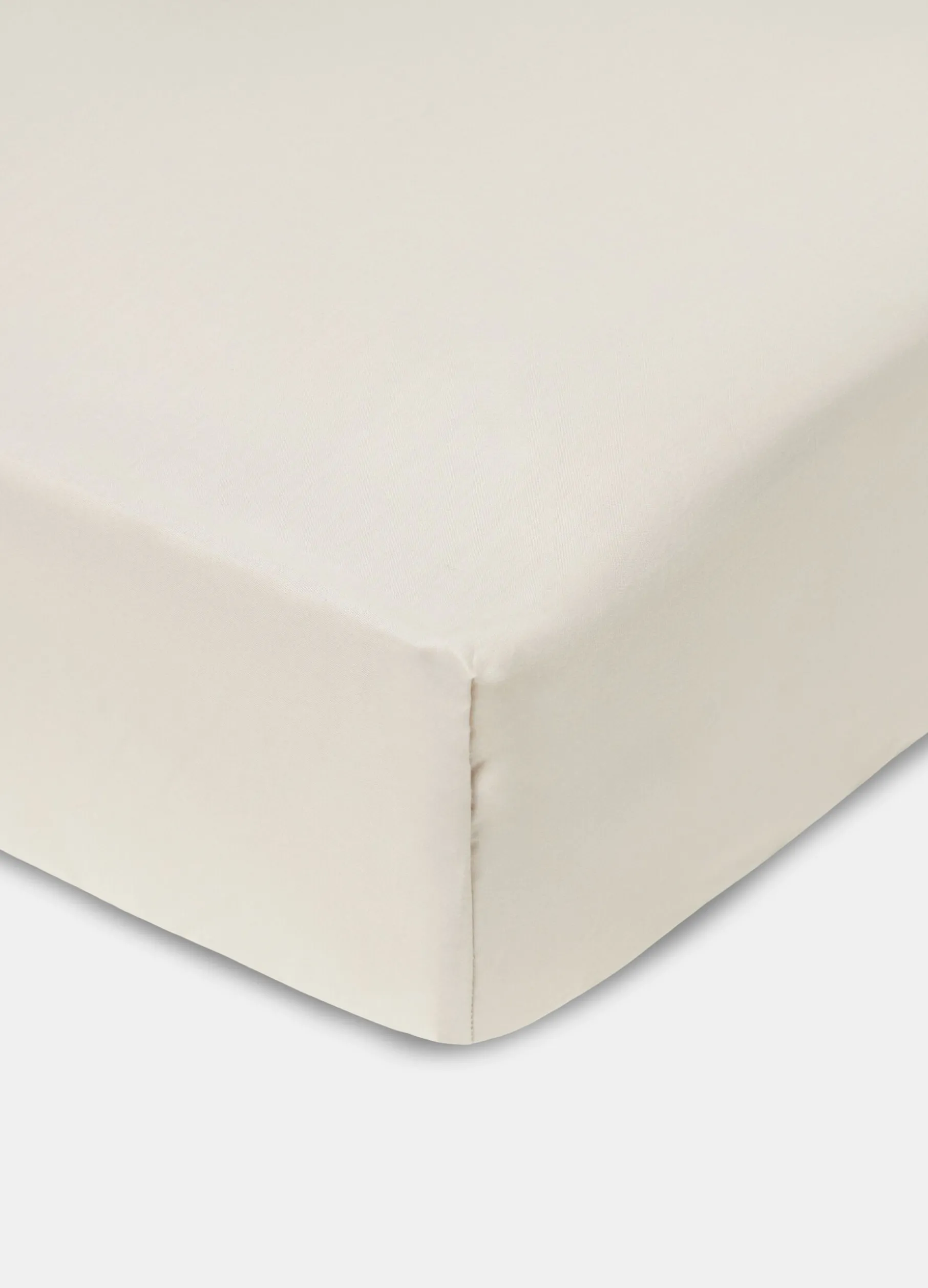 Lenzuolo con angoli in percalle di cotone Made in Italy
