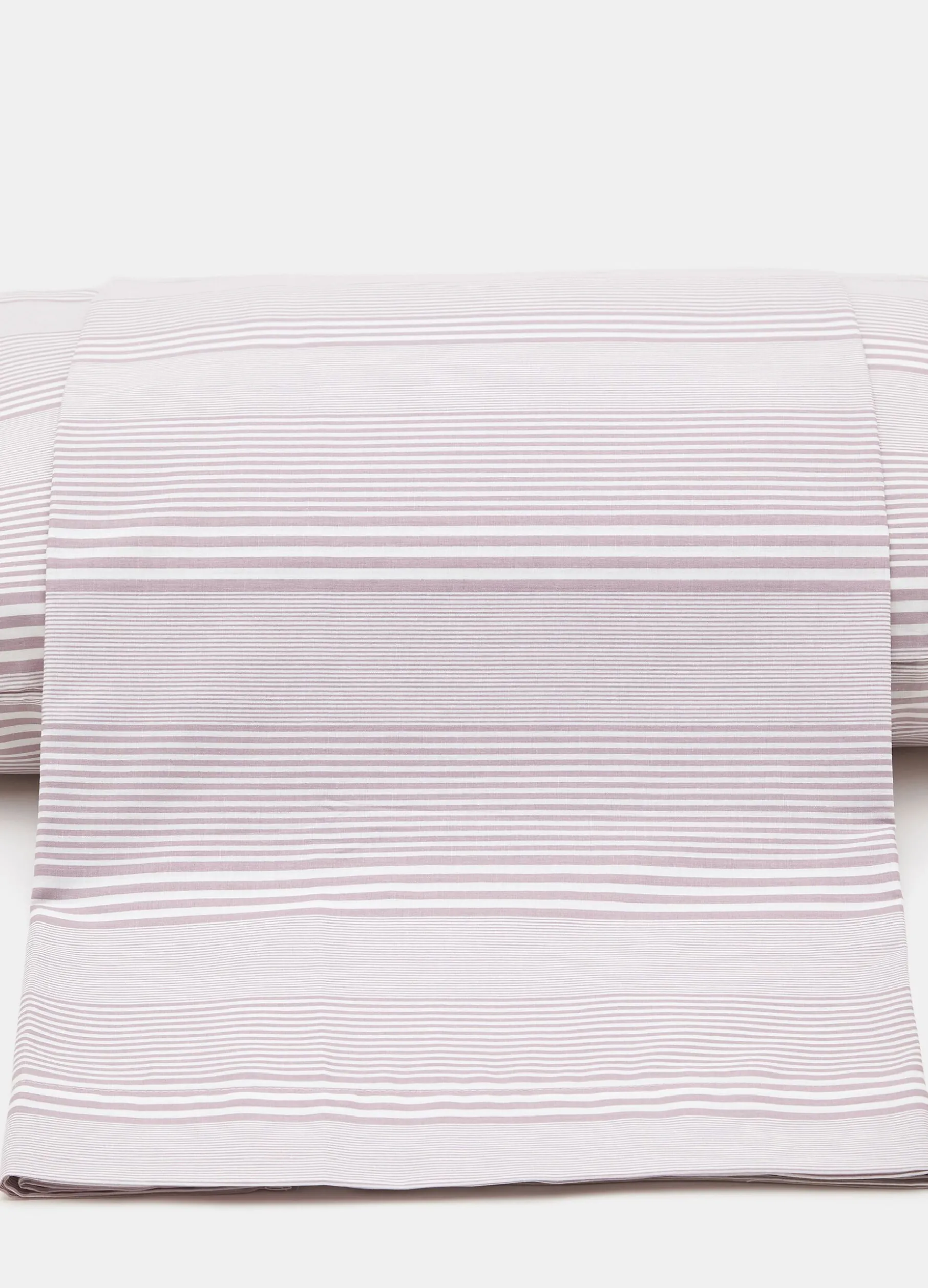 Lenzuolo rigato in puro cotone