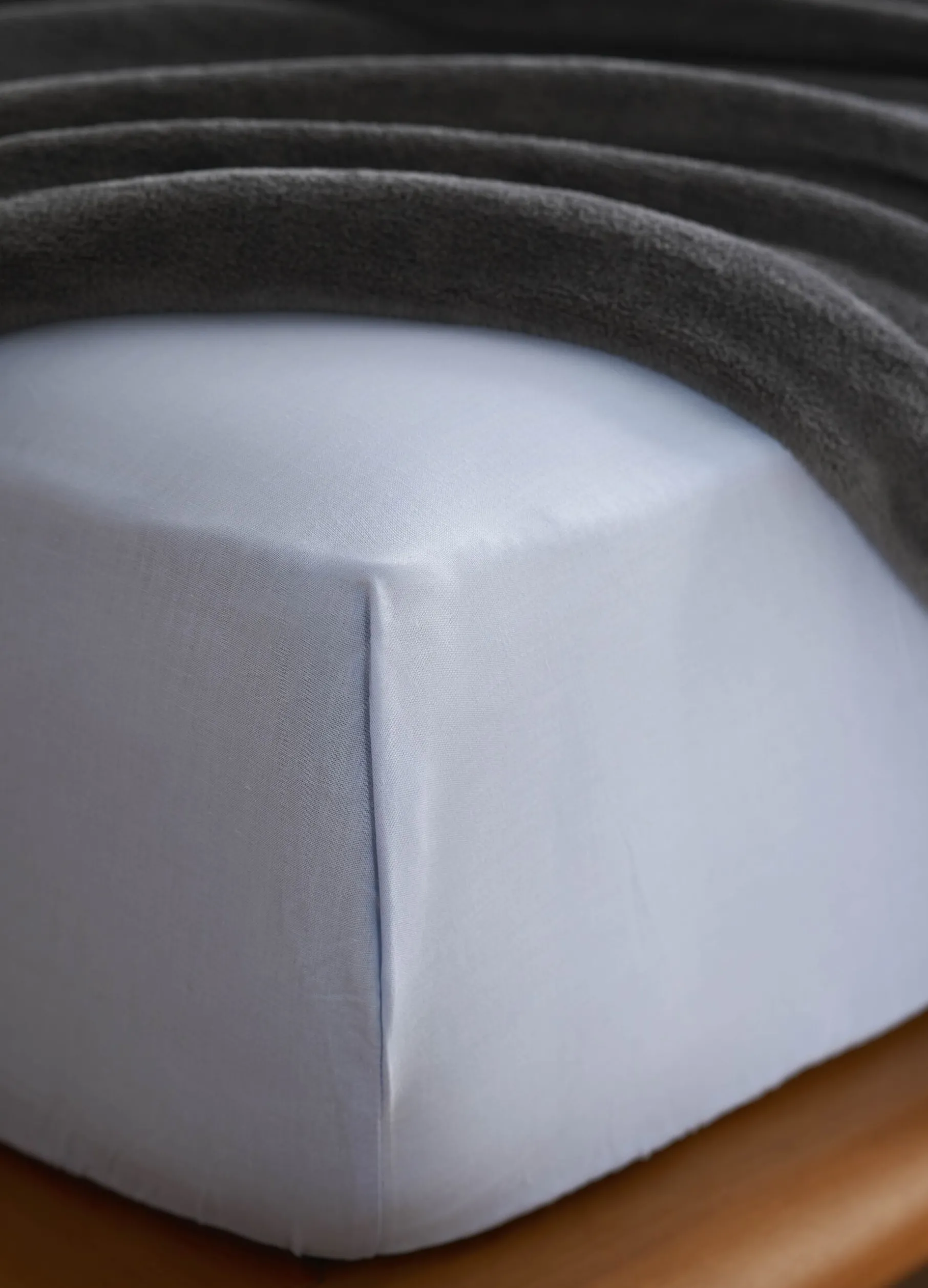 Lenzuolo singolo con angoli in cotone mélange