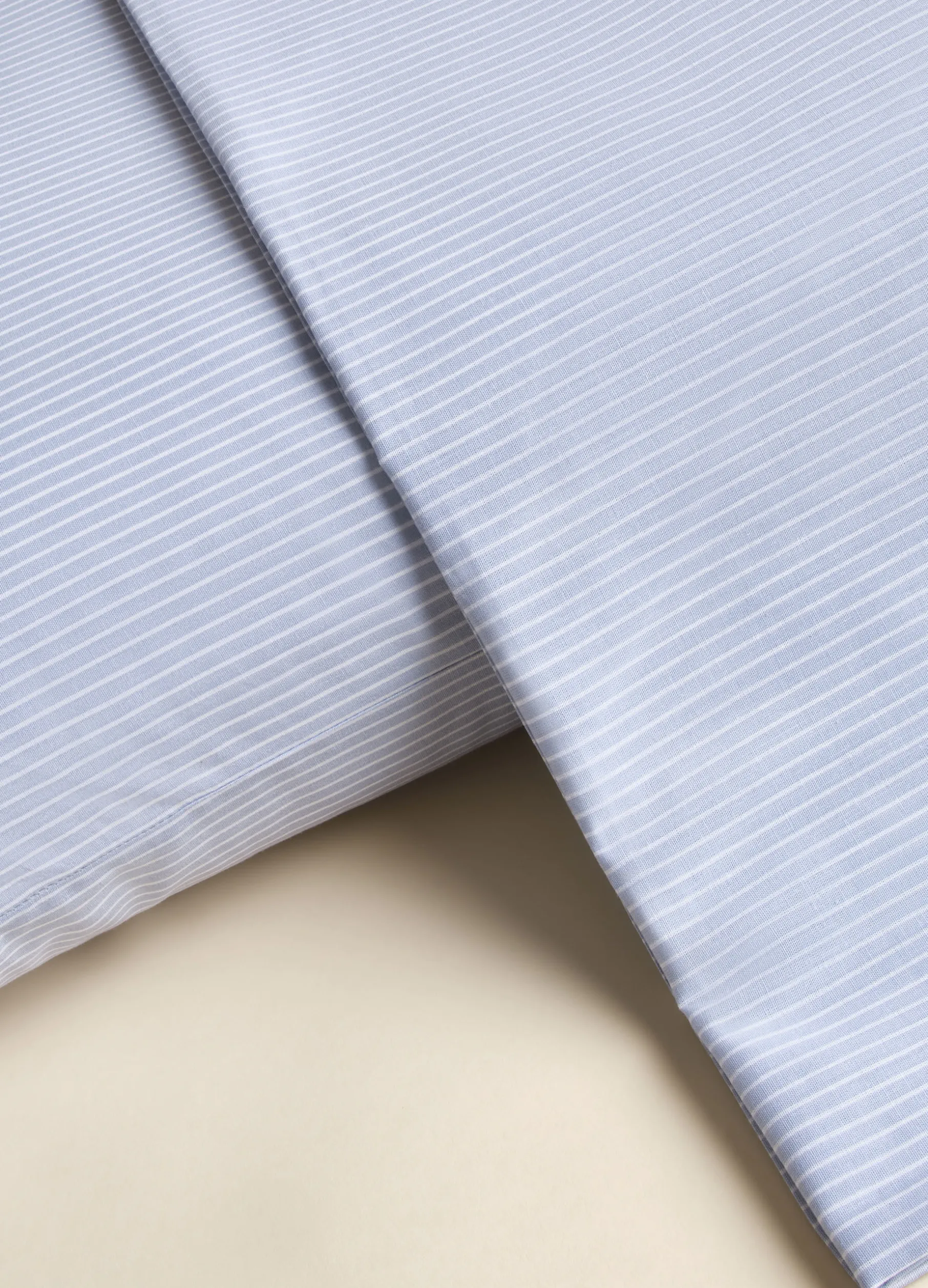 Lenzuolo singolo in cotone a righe sottili