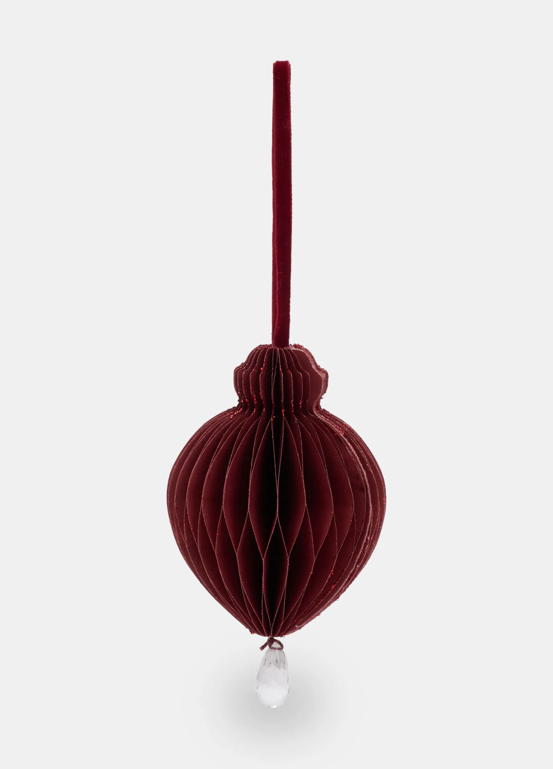 Ornamento a goccia per albero di Natale in carta