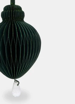 Ornamento a goccia per albero di Natale in carta