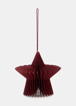 Ornamento a stella per albero di Natale in carta