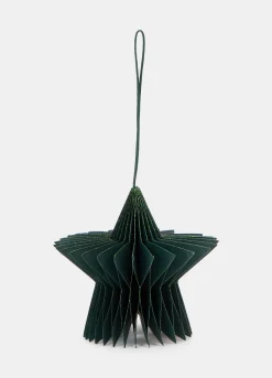Ornamento a stella per albero di Natale in carta