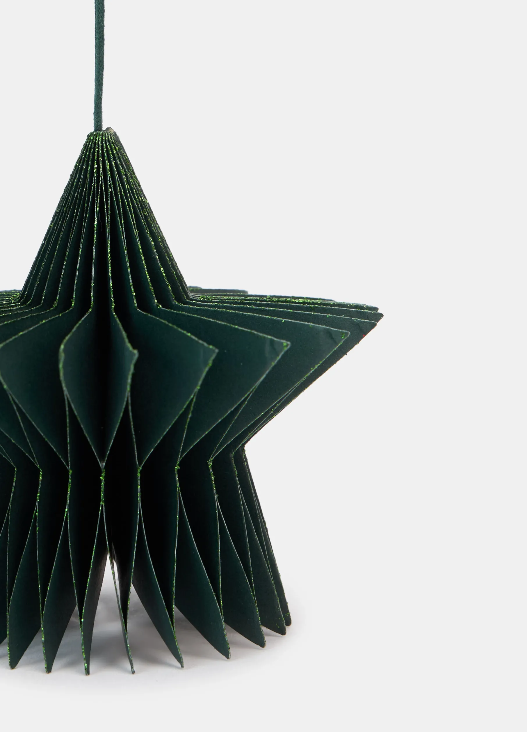 Ornamento a stella per albero di Natale in carta