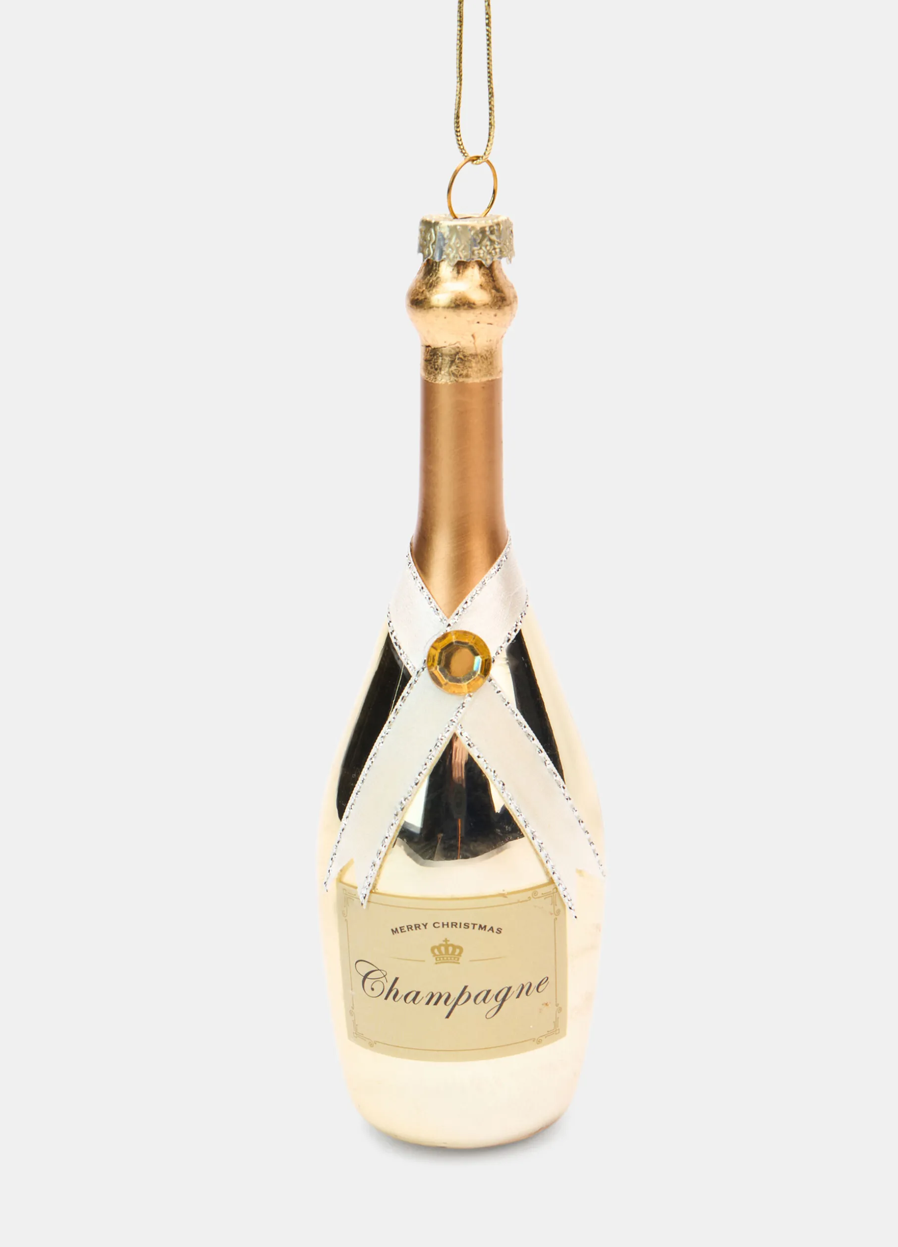Ornamento bottiglia di champagne