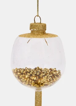 Ornamento calice in vetro