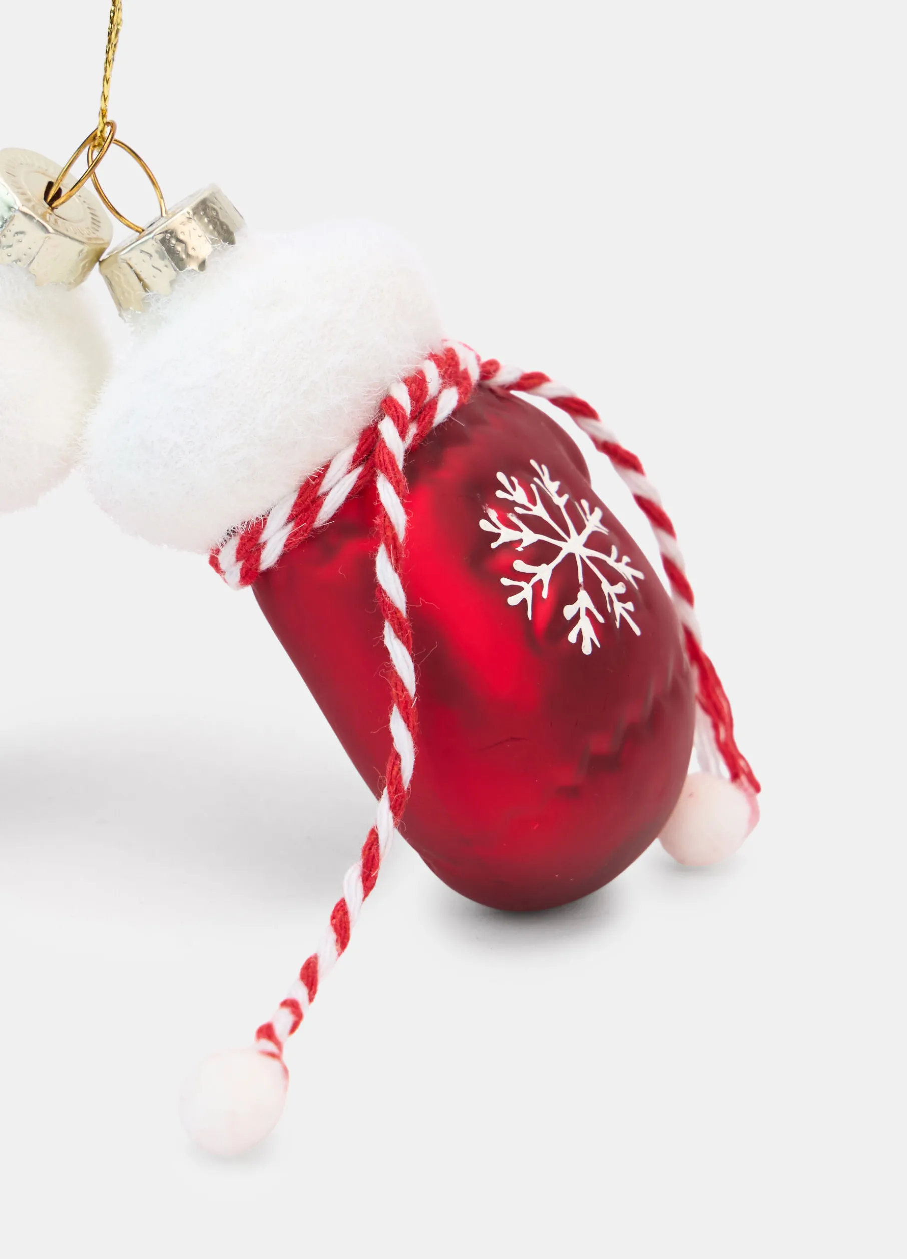 Ornamento guanti di Babbo Natale