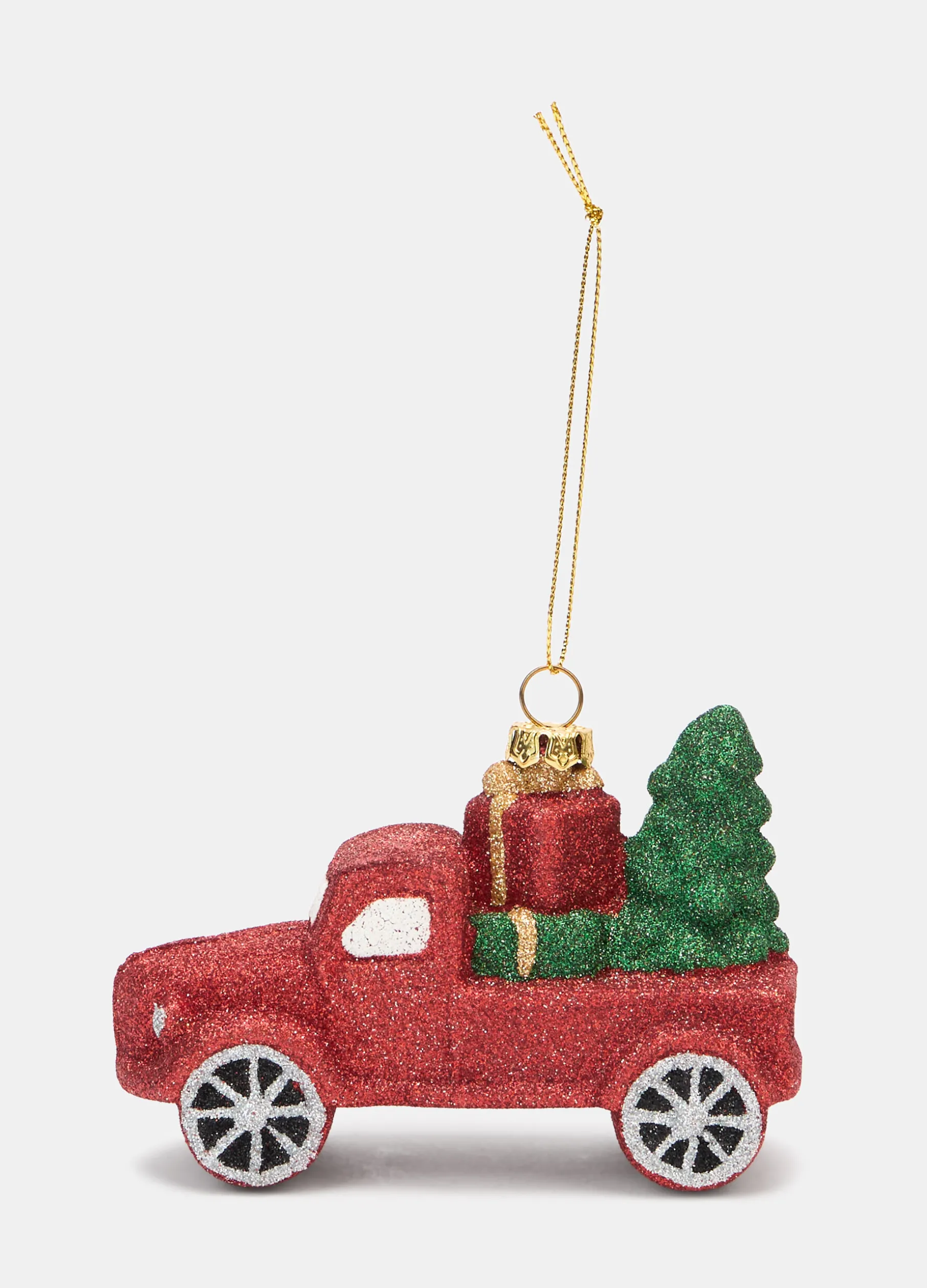 Ornamento pick-up glitterato