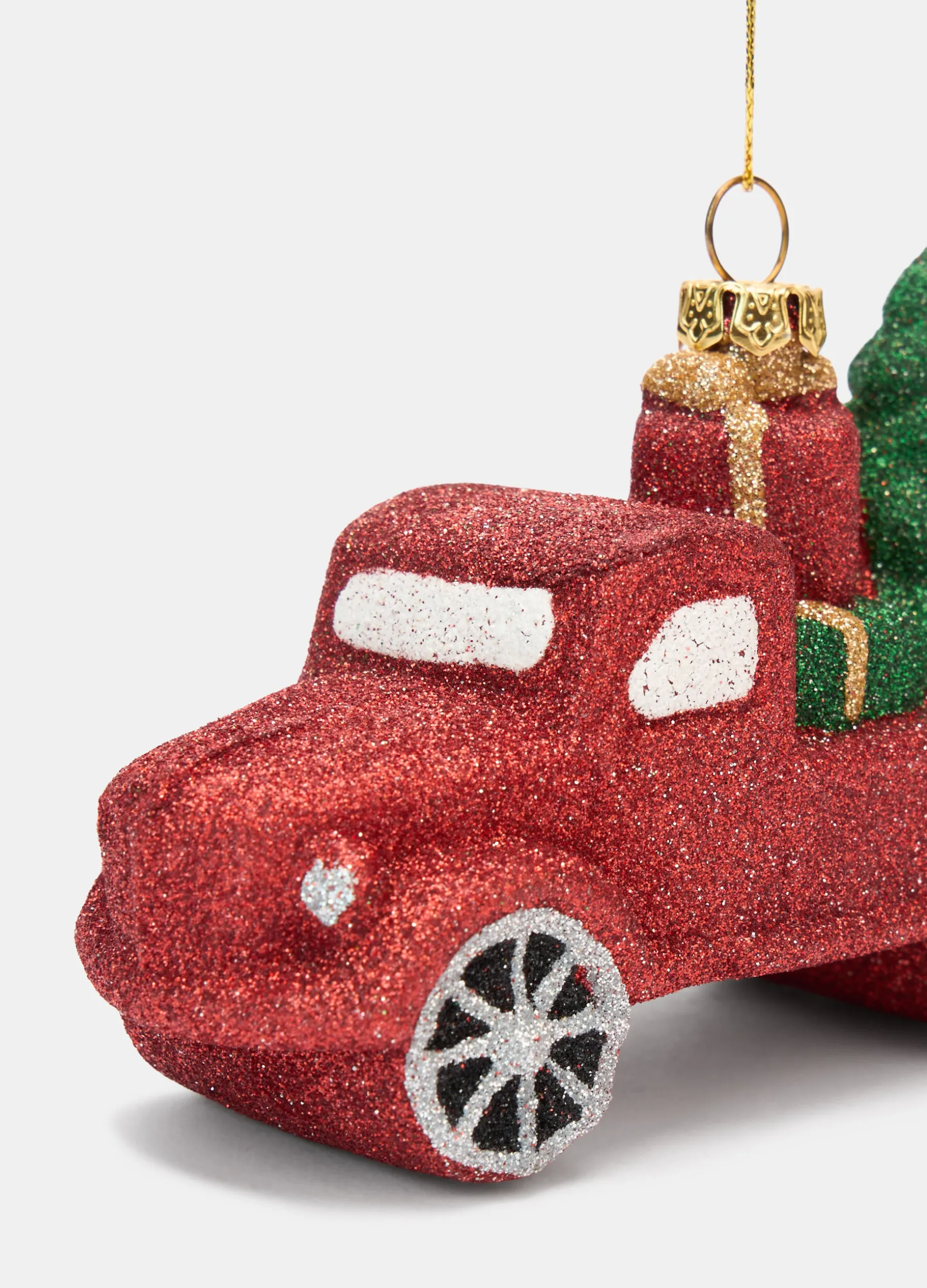 Ornamento pick-up glitterato