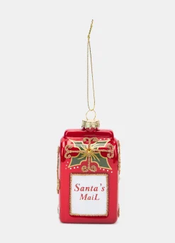 Ornamento Santa's Mail in vetro