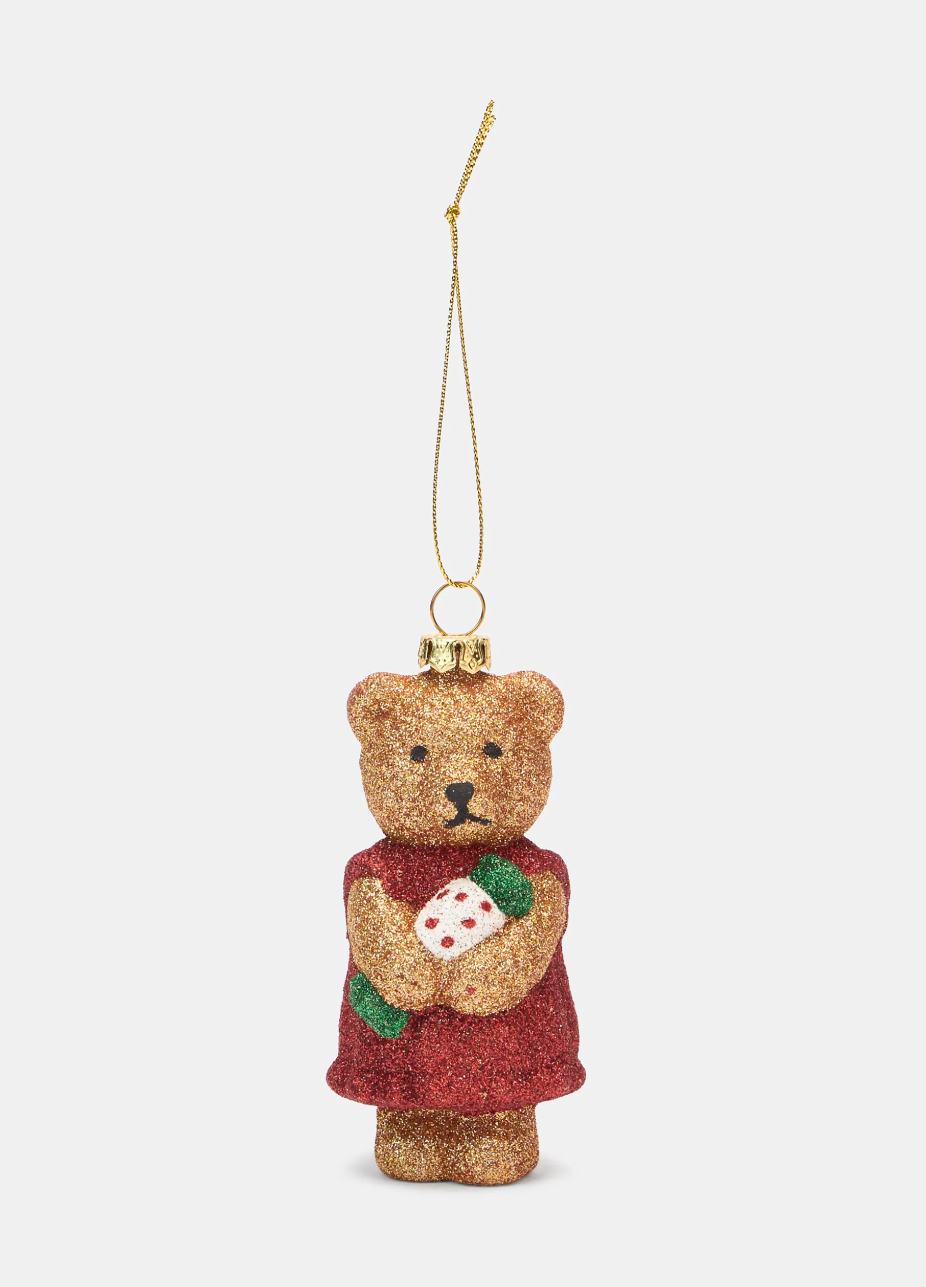 Ornamento Teddy Bear glitterato