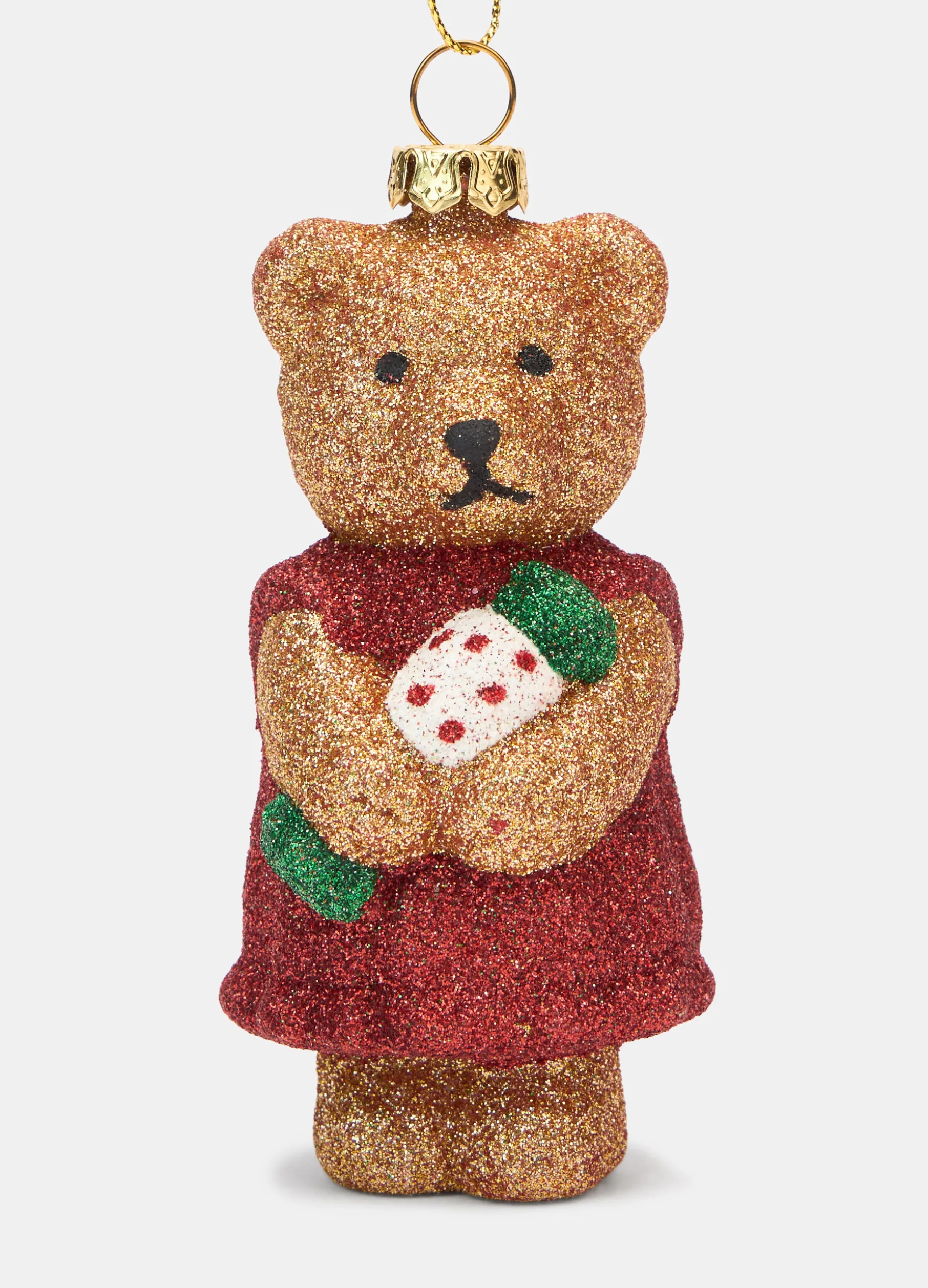 Ornamento Teddy Bear glitterato