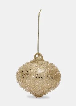 Pallina a goccia con glitter e perline in vetro