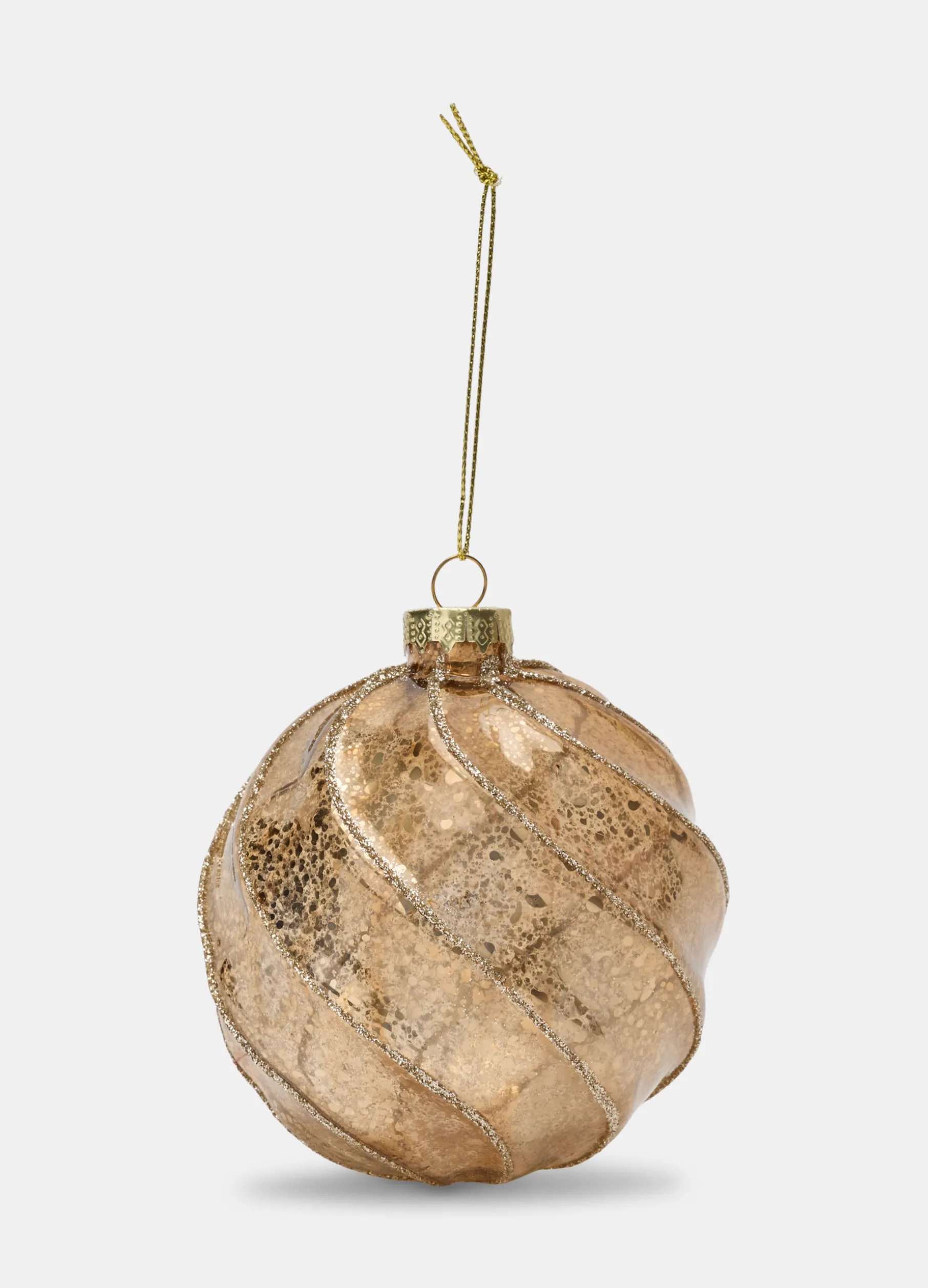 Pallina grande in vetro anticato