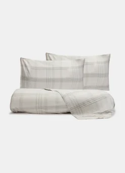 Parure copripiumino a due piazze in flanella di cotone