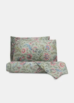 Parure copripiumino a due piazze con motivo floreale