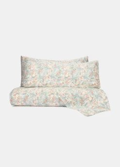 Parure copripiumino in raso di cotone a fantasia