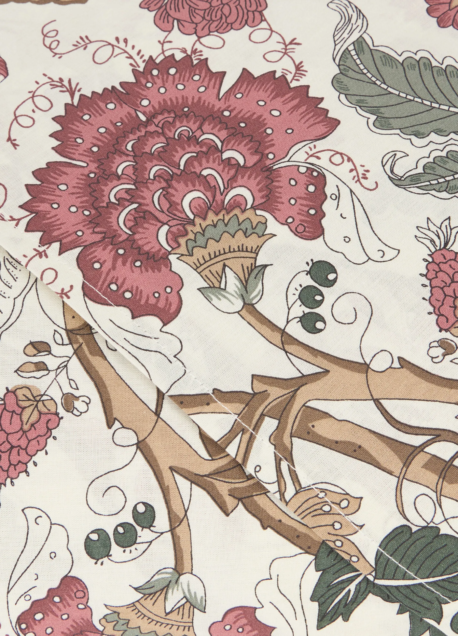 Parure lenzuolo singolo in cotone con stampa floreale