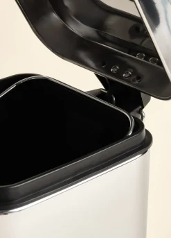 Pattumiera rettangolare in acciaio