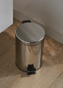 Pattumiera rotonda in acciaio