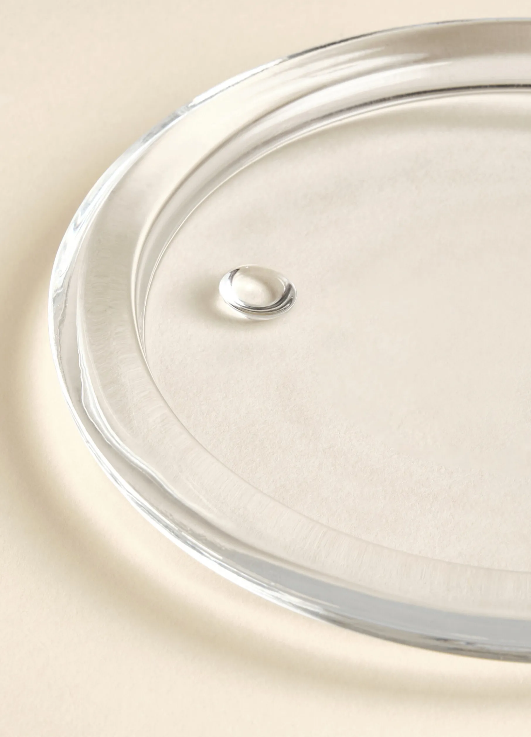 Piattino portacandele in vetro