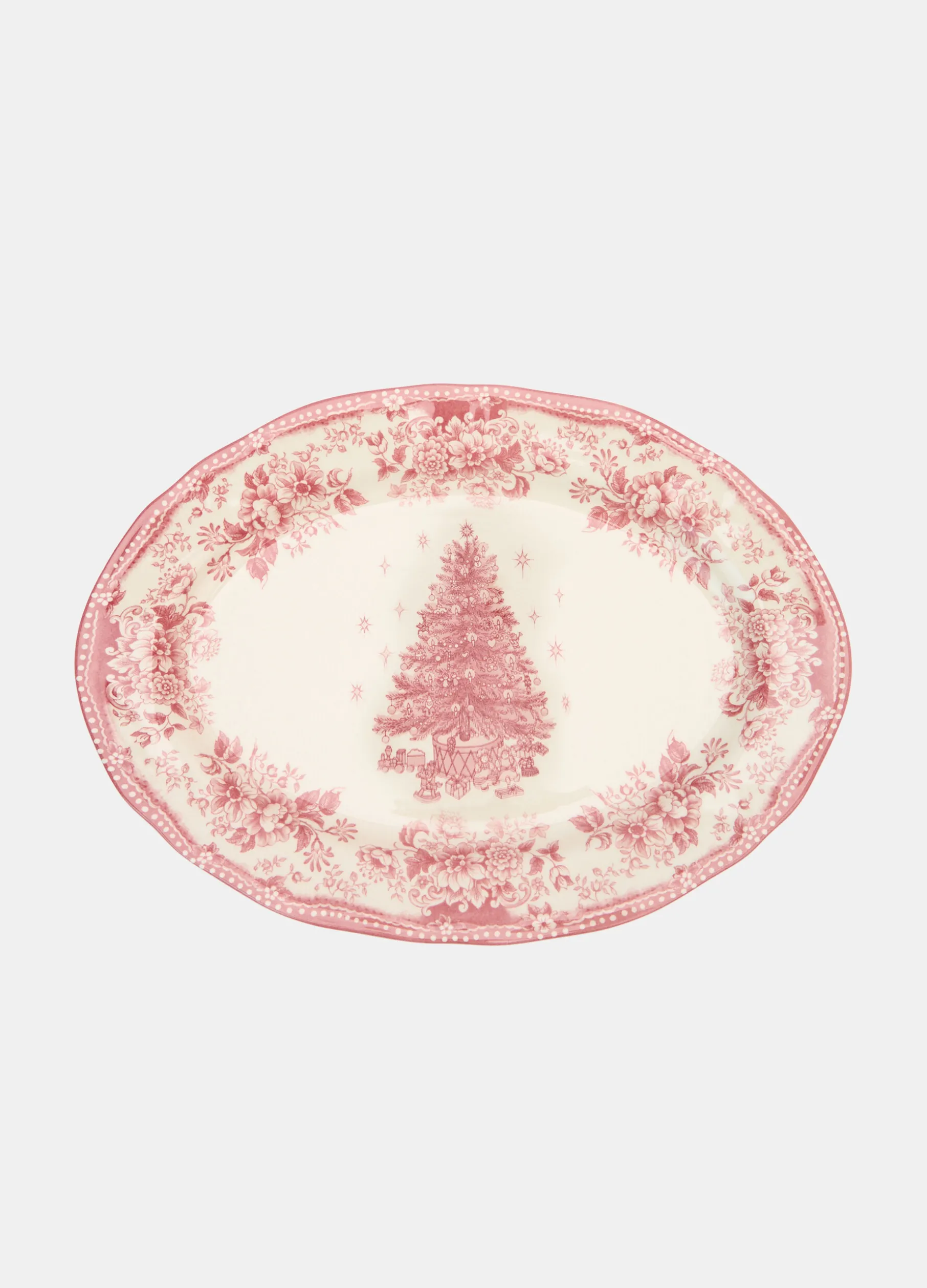 Piatto da portata con decorazione natalizia