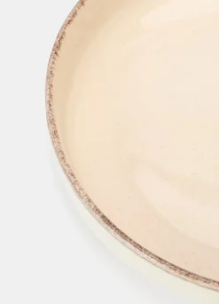 Piatto fondo in ceramica con bordo