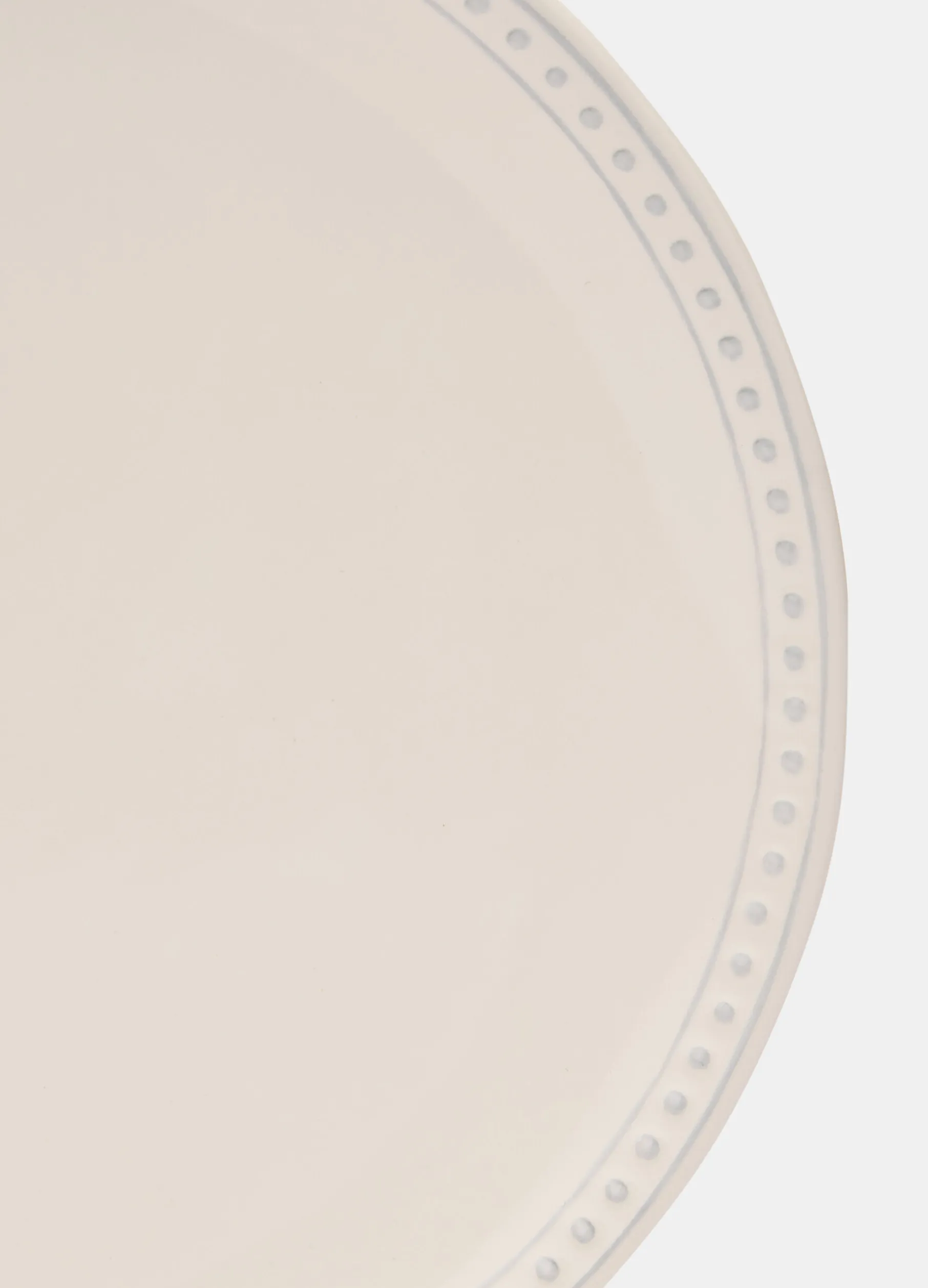 Piatto piano in ceramica con bordo