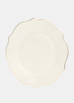 Piatto piano in porcellana bone china