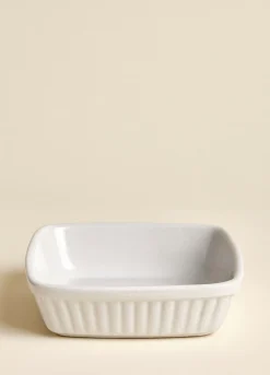 Pirofila quadrata 14 cm in porcellana