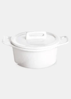 Pirofila tonda in porcellana