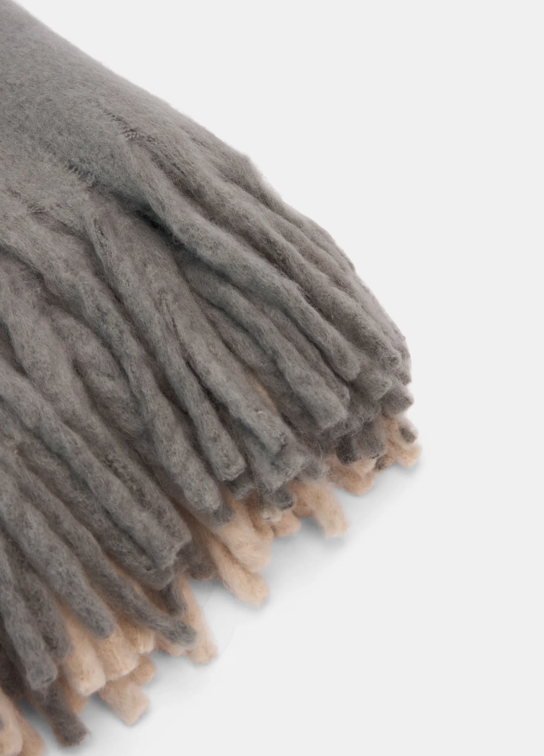 Plaid singolo con motivo bicolore