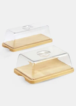 Porta Formaggio rettangolare in legno Made in Italy