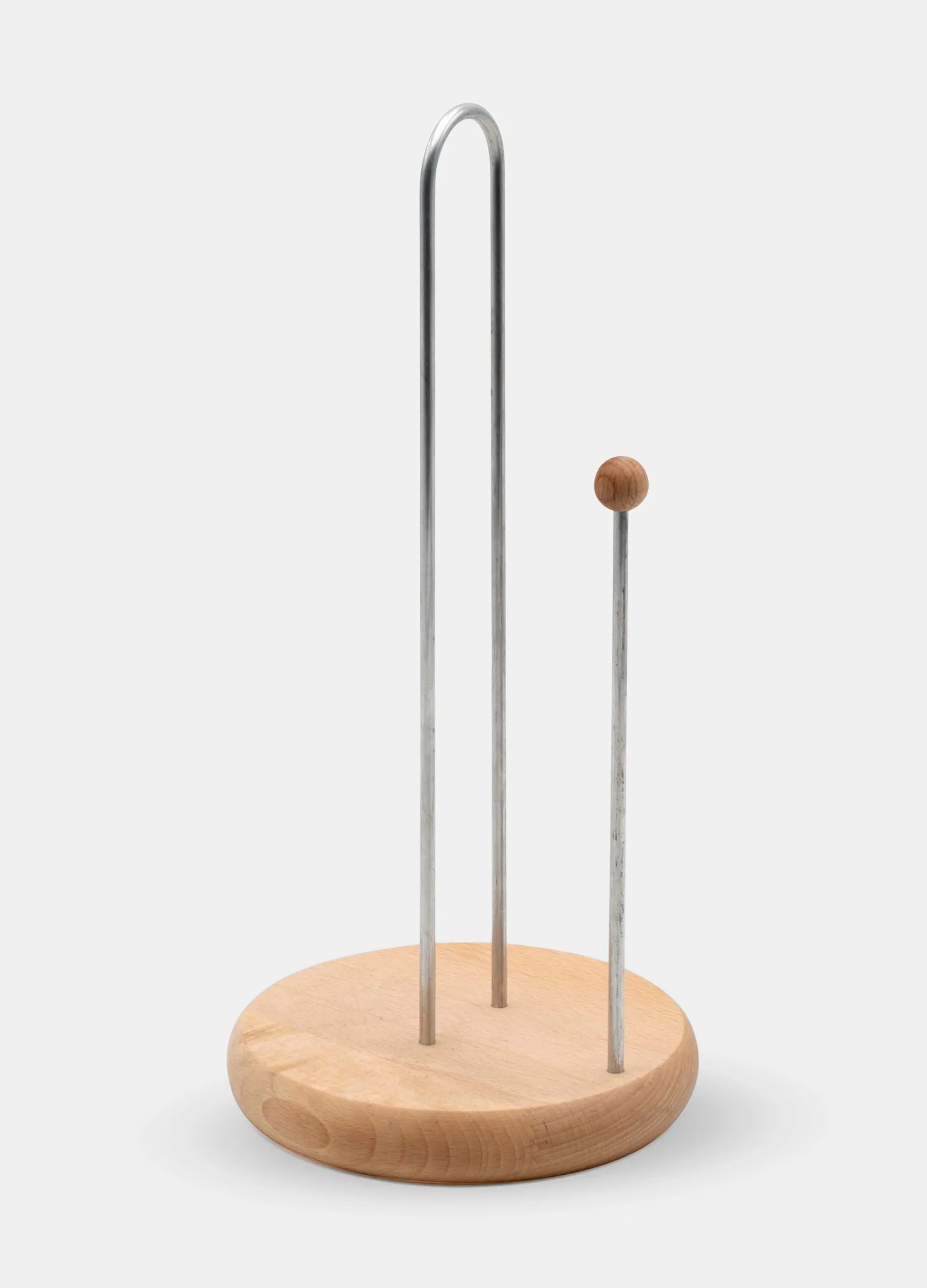 Porta rotolo con base il legno