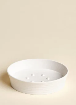 Porta sapone a righe in plastica