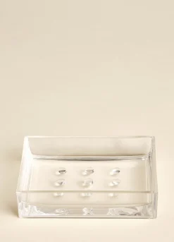 Porta sapone squadrato in plastica