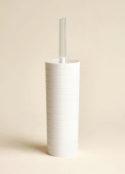 Porta scopino a righe in plastica