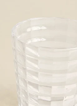 Porta spazzolino in plastica lavorata