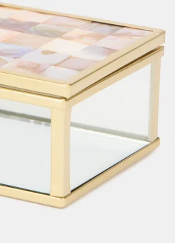 Portagioie in vetro e metallo