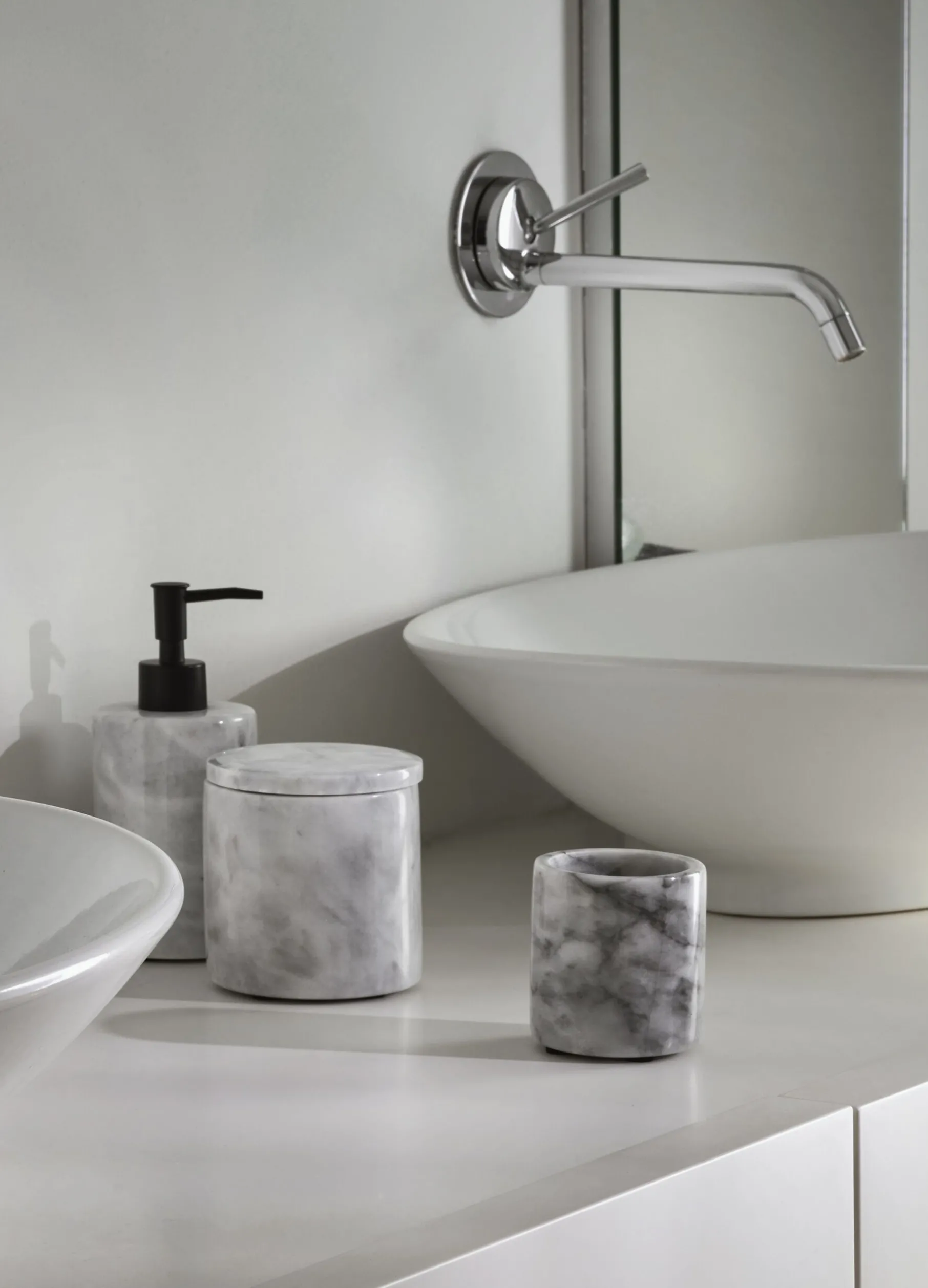 Portaspazzolini marmo