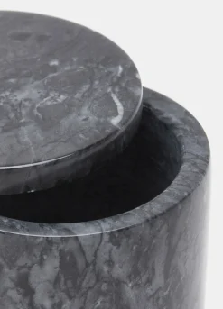 Portaspazzolini marmo con coperchio