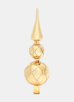 Puntale in vetro con perline