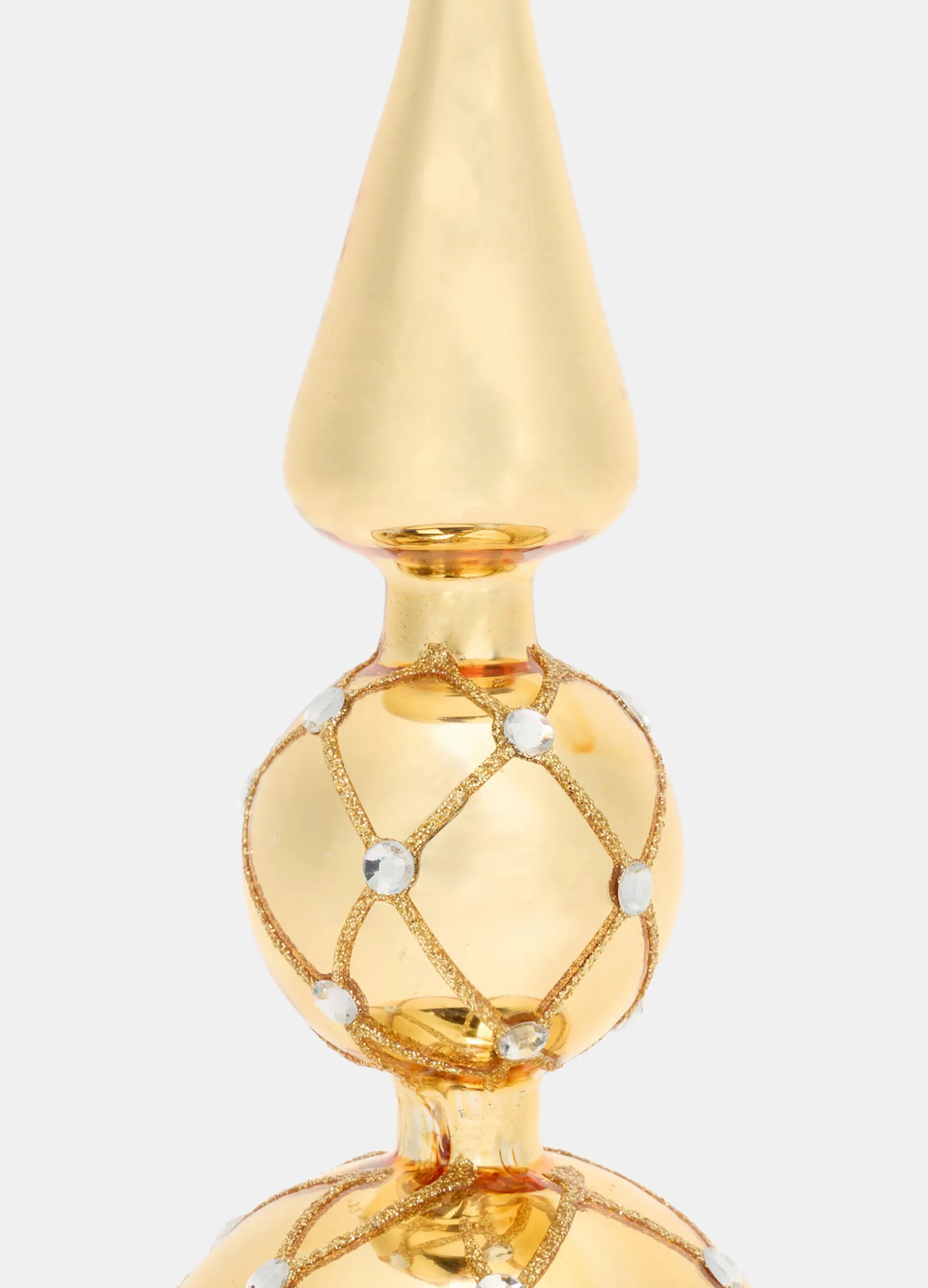 Puntale in vetro con perline