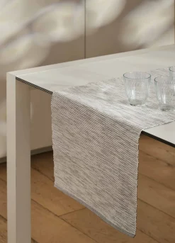 Runner in cotone a doppia costina