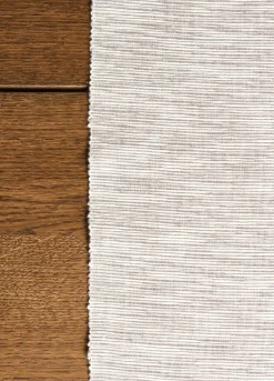 Runner in cotone a doppia costina