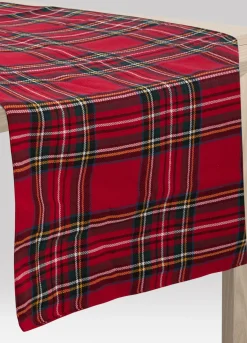 Runner in cotone a quadri